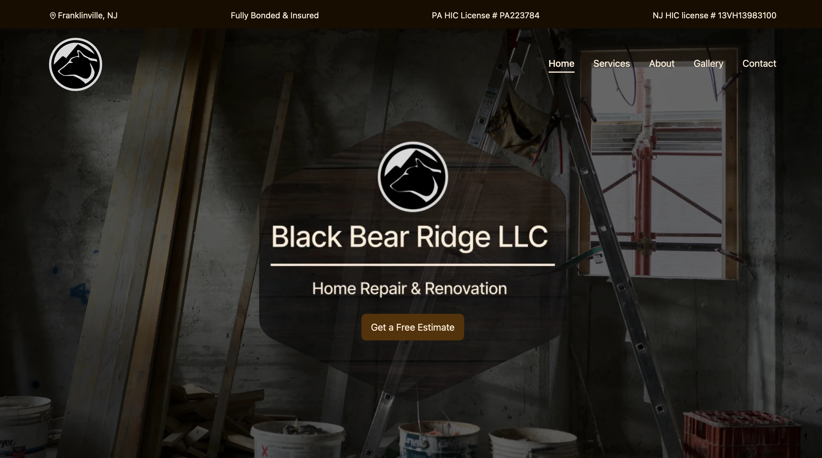 Black Bear Ridge LLC landing page screenshot
